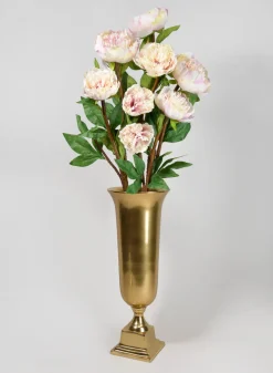 35in Long Light Pink Garden Peony Stem, Case of 12