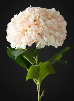 42in Long Light Pink Real Touch Mophead Hydrangea Stem, Case of 6