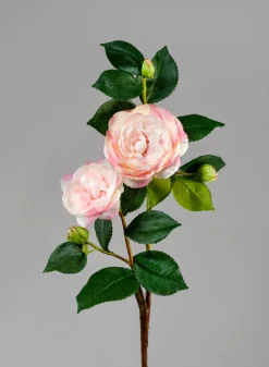 32in Long Light Pink Tea Flower Spray, Case of 12