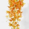33in Long Orange Maple Leaf Bush