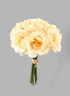 10in Long Pale Peach Tea Flower Bouquet, Case of 12