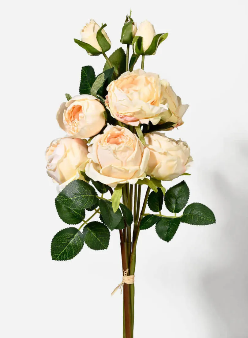 24in Long Pastel Yellow Roses Bouquet, Case of 12
