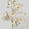 38in Long Pearl Champagne Dogwood Spray, Case of 12