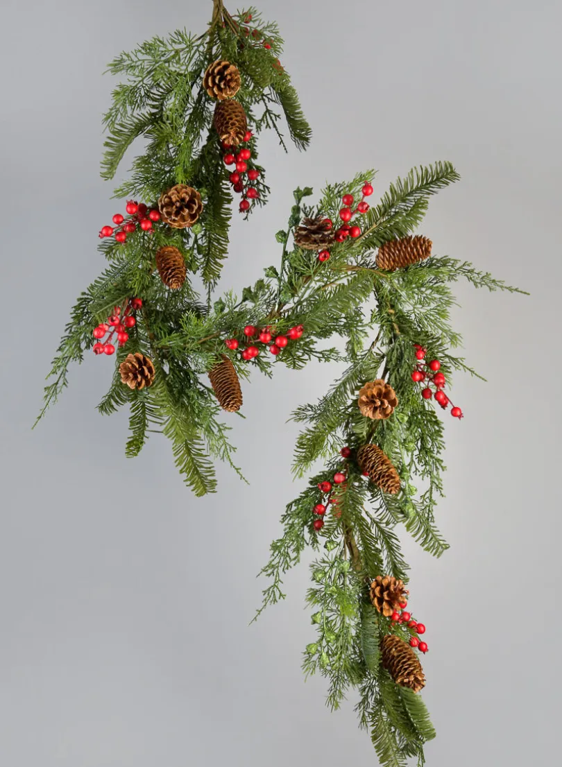 60in Long Pine and Berry Garland