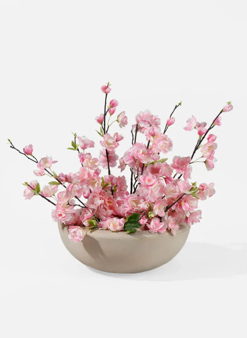 45in Long Pink Cherry Blossom Branch, Case of 6
