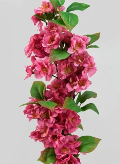 33in Long Pink Cherry Blossom Spray, Case of 6