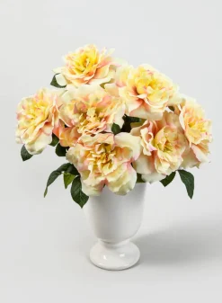 24.5in Long Pink & Cream Provence Rose Spray, Case of 12