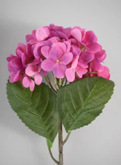 22in Long Pink Hydrangea Spray, Case of 12
