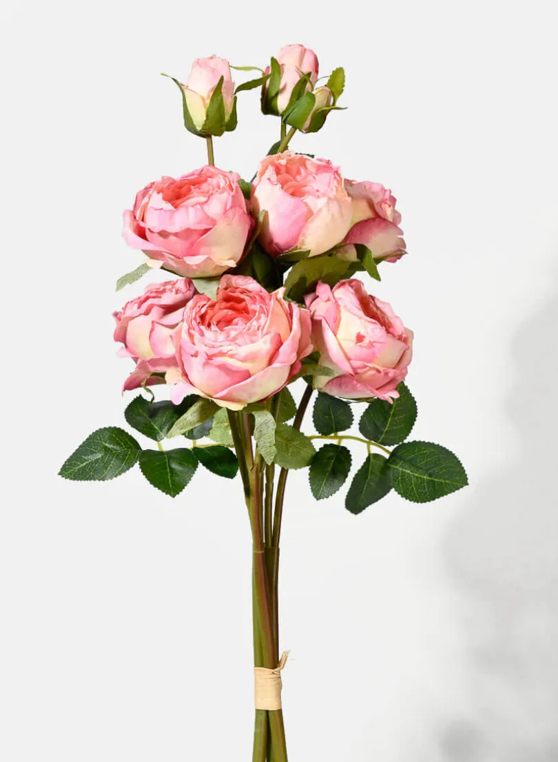 24in Long Pink Roses Bouquet, Case of 12