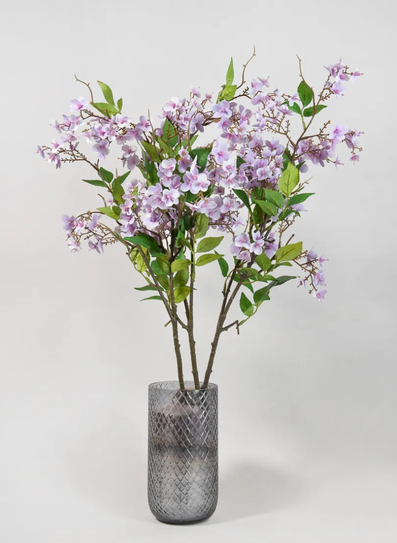 32in Long Purple Spring Blossom Branch, Case of 12
