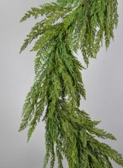 72in Long Real Touch Cypress Pine Garland