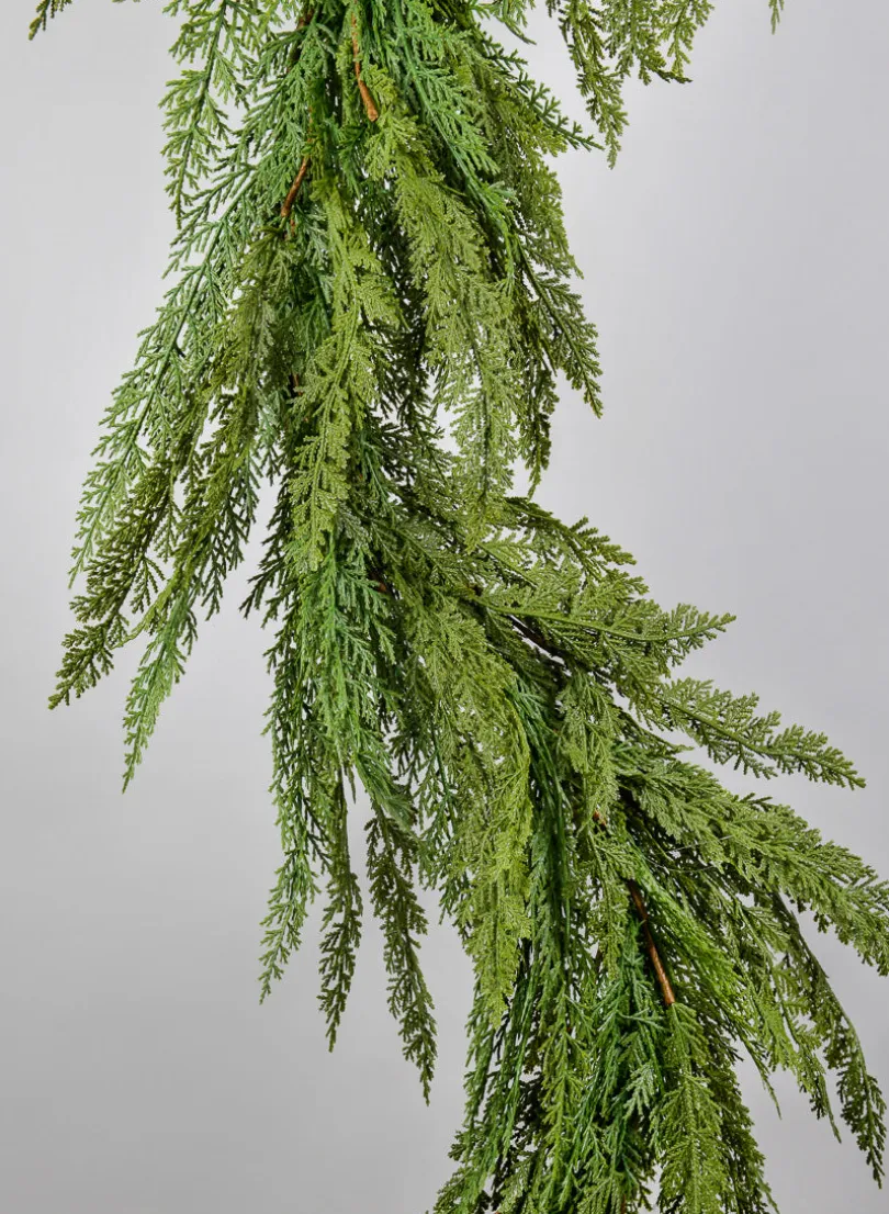 72in Long Real Touch Cypress Pine Garland
