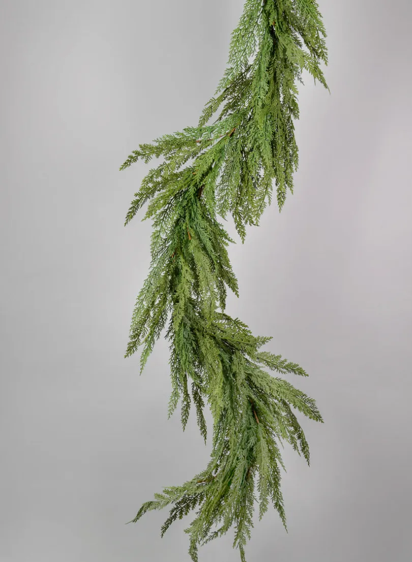 72in Long Real Touch Cypress Pine Garland