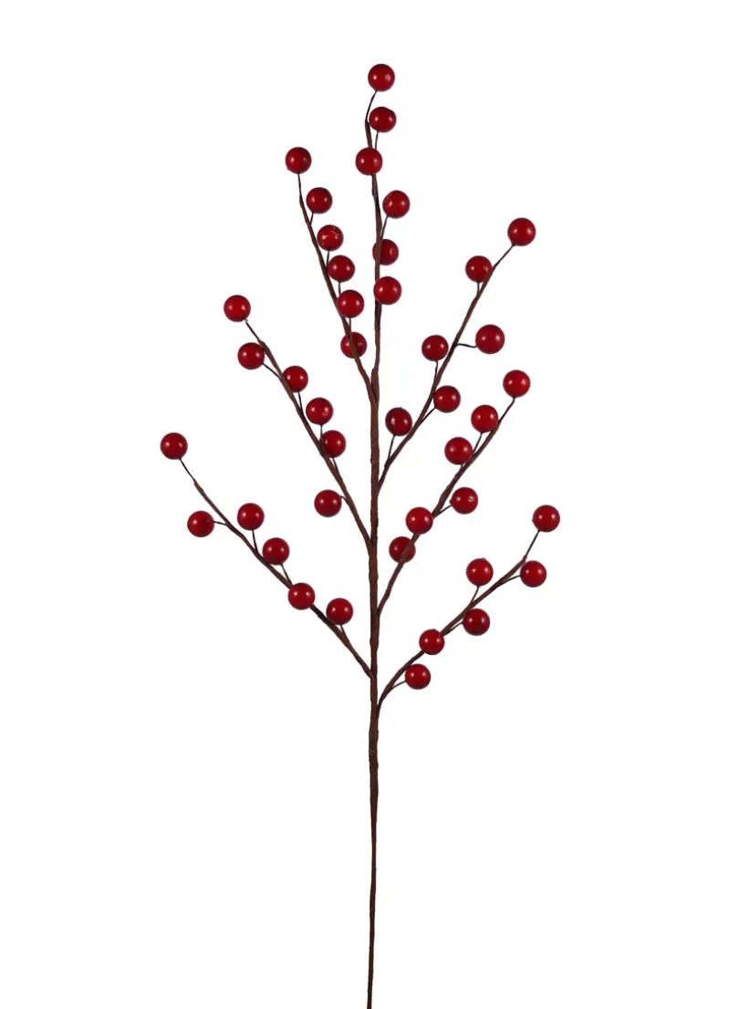 27in Long Red Berry Spray, Case of 12