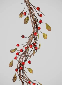 55in Long Red Berry Vine Garland, Case of 6