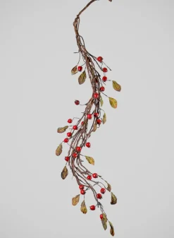 55in Long Red Berry Vine Garland, Case of 6