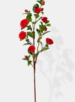 42in Long Red Camellia Spray