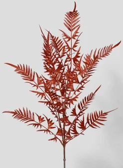 38in Long Red Fern Spray