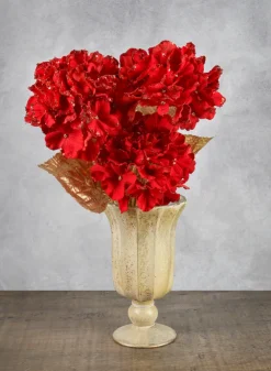 26in Long Red Hydrangea Spray
