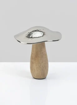 5.5in Long Silver Mushroom, Small