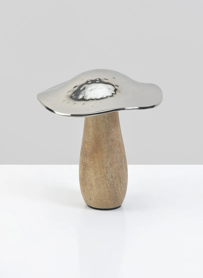 5.5in Long Silver Mushroom, Small