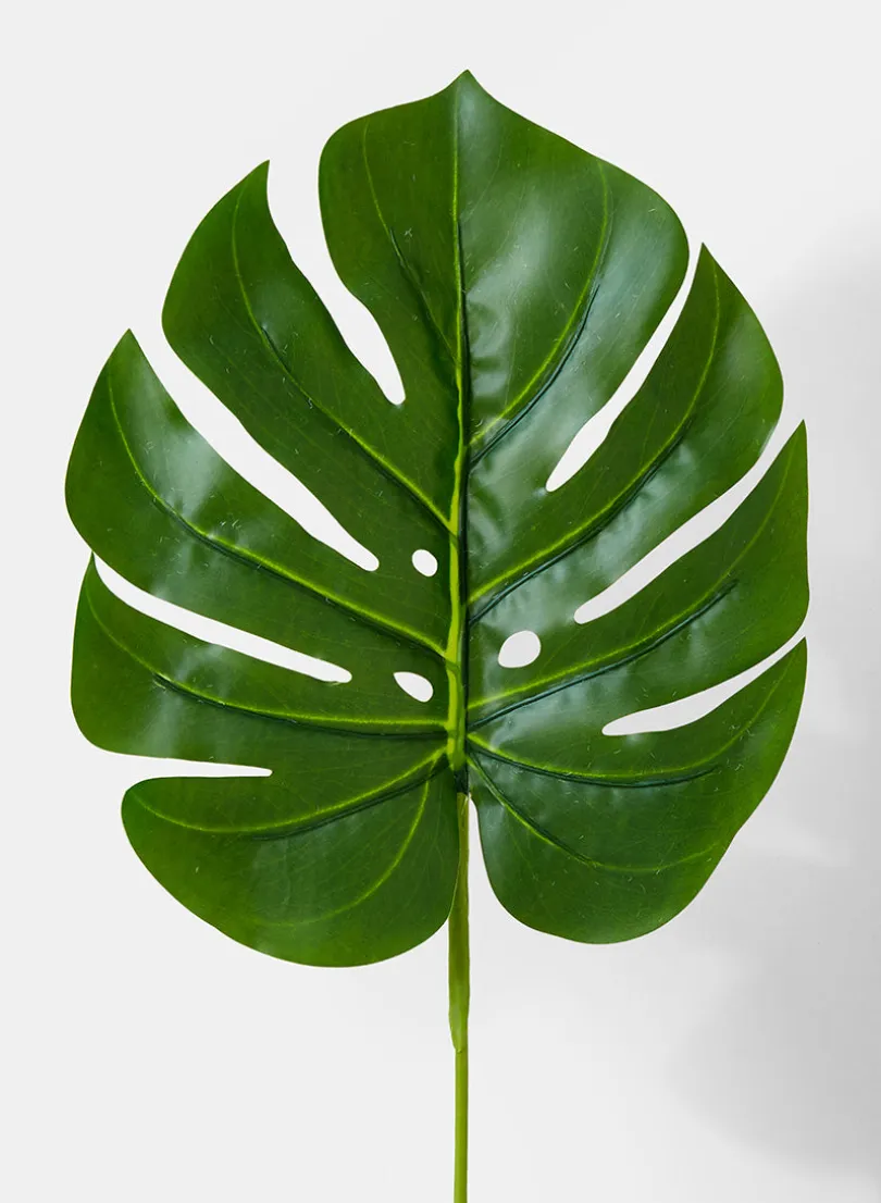 21in Long Small Artificial Split Philodendron Leaf, Case of 24