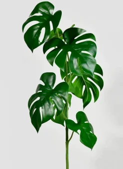 28in Long Small Monstera Leaf Spray, Case of 12