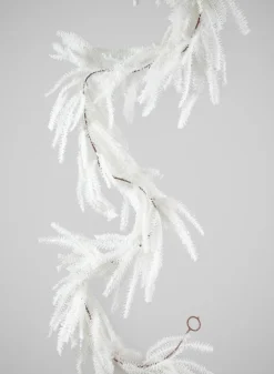72in Long Snow Look All White Pine Garland, Case of 6
