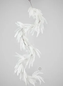 72in Long Snow Look All White Pine Garland, Case of 6
