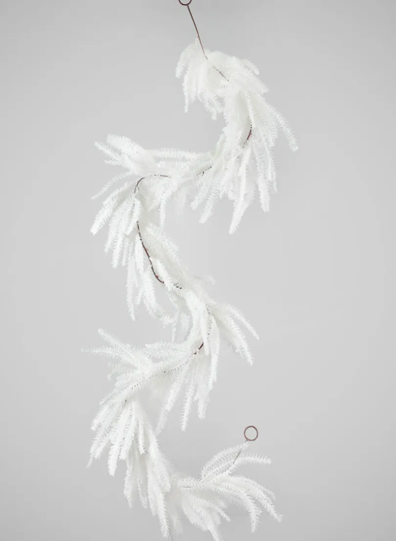 72in Long Snow Look All White Pine Garland, Case of 6