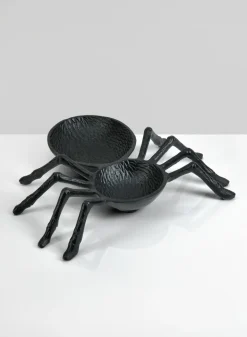 10in Long Spooky Spider Dish