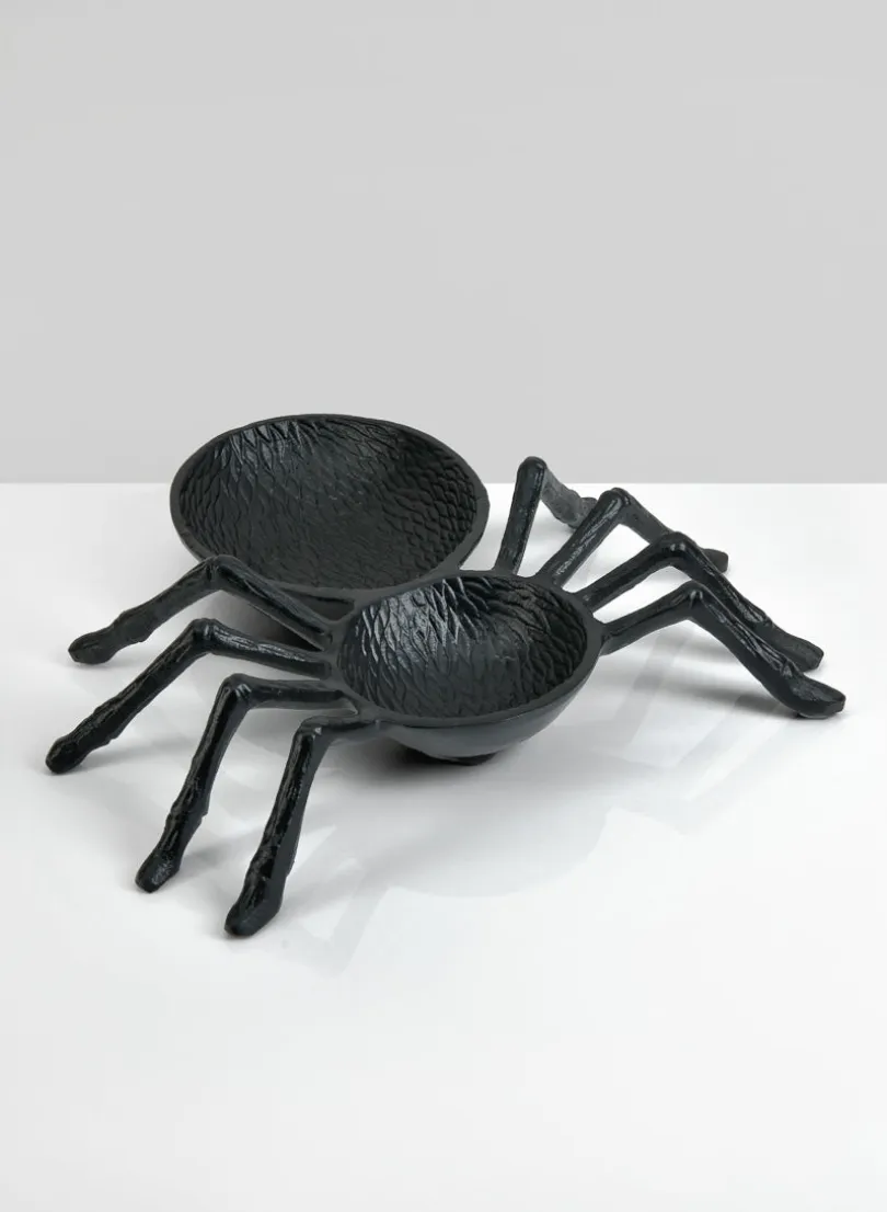 10in Long Spooky Spider Dish
