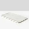 11in Long Stenomakros White Marble Tray