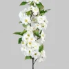 33in Long White Cherry Blossom Spray, Case of 12