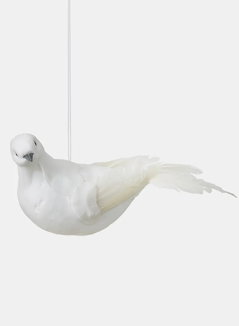 9in Long White Dove