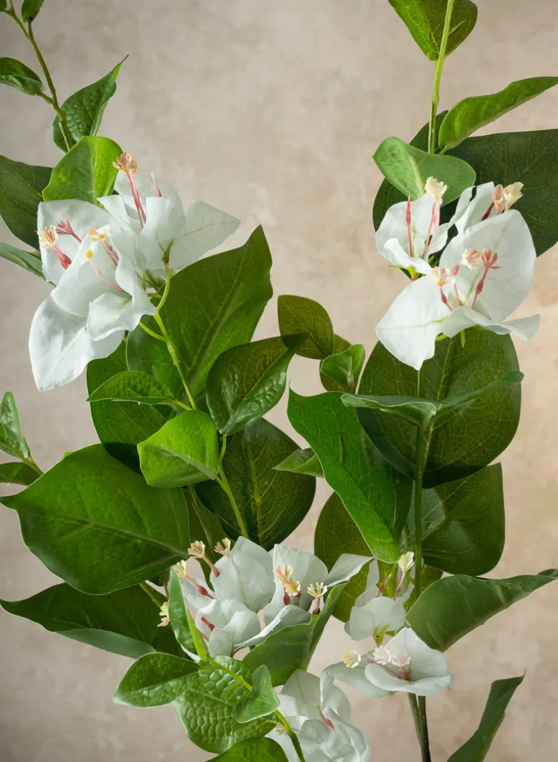 34in Long White Faux Bougainvillea Spray, Case of 12