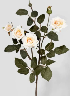 28in Long White France Rose Spray, Case of 12