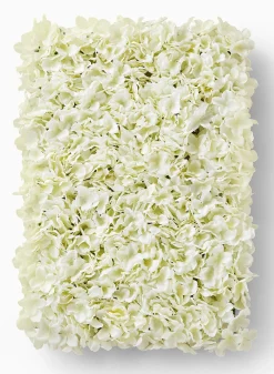 28in Long White Hydrangea Flower Block, Case of 4