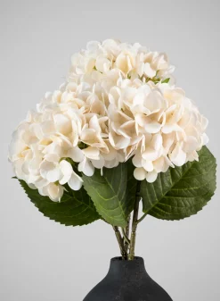 22in Long White Hydrangea Spray, Case of 12