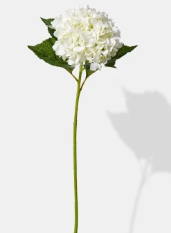 31in Long White Hydrangea Spray, Case of 6