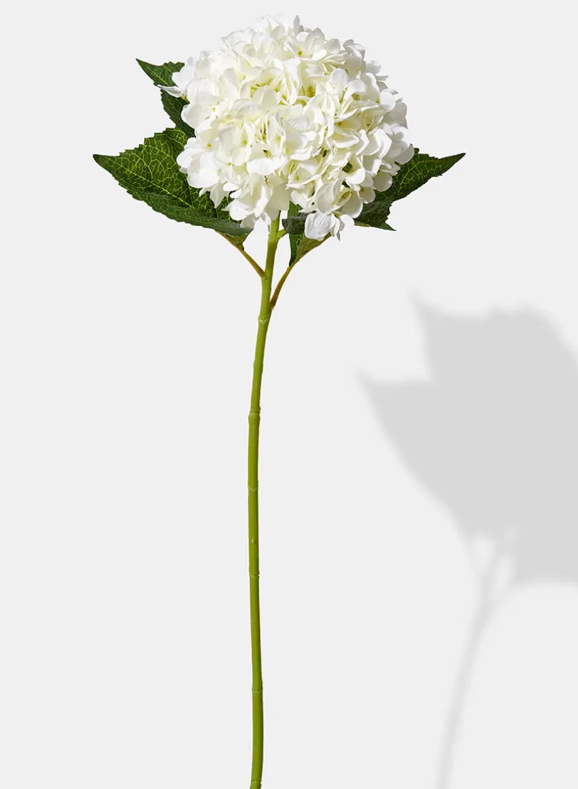 31in Long White Hydrangea Spray, Case of 6