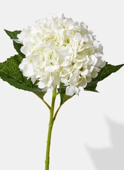 31in Long White Hydrangea Spray, Case of 6