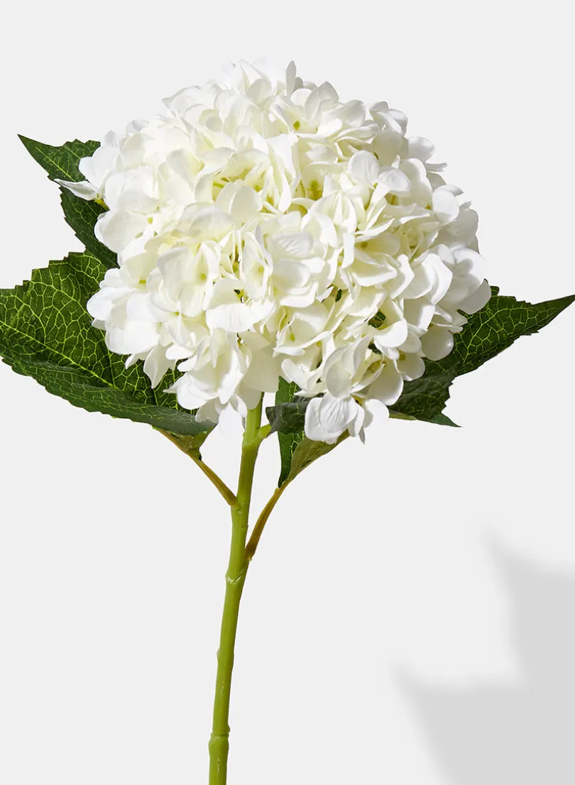 31in Long White Hydrangea Spray, Case of 6