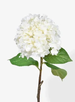 29in Long White Hydrangea Spray, Case of 12