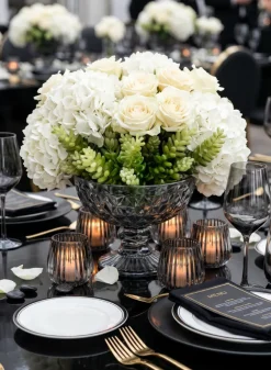 29in Long White Hydrangea Spray, Case of 12