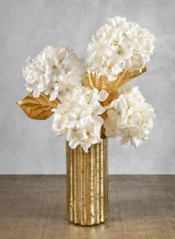 26in Long White Hydrangea Spray