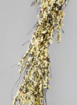 72in Long White Mini Berry Garland