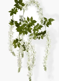 78in Long White Wisteria Vine Hanging Garland