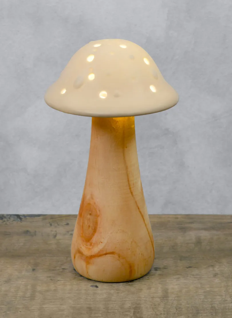 8.25in Long Woody's Mushroom With LED Light
