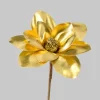 13.5in Long Yellow Gold Magnolia Spray